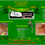 St. Patrick's Day Specials! March 17th, 2022